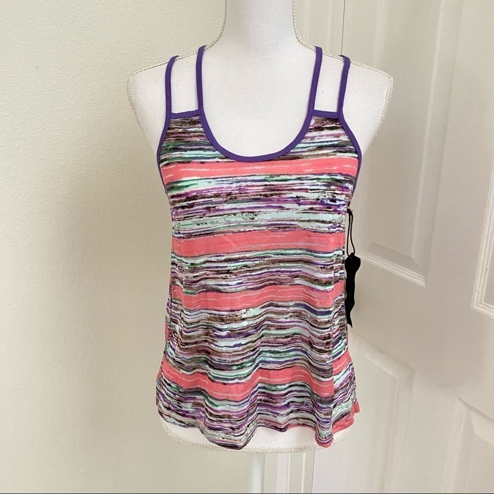 NWT Chloe K Multicolor Burnout Tank Sz Small